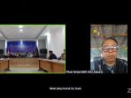Suasana sidang DKPP RI terkait video viral Ketua Bawaslu OKU Yudi Risandi, di kantor KPU Sumsel Palembang, Rabu (4/6/2025). foto tangkapan layar youtube dkpp ri