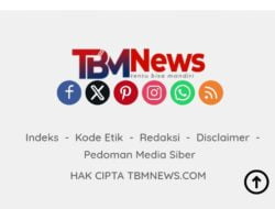Logo sekaligus nama portal TBMNews.com. (tangkapan layar HP)