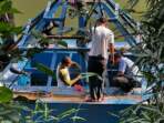 Proses perbaikan pompa di intake Tanjung Agung