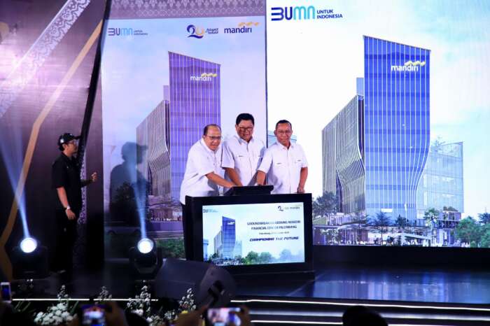 Groundbreaking Gedung Mandiri Financial Center Palembang , Jumat (27/12/2024)